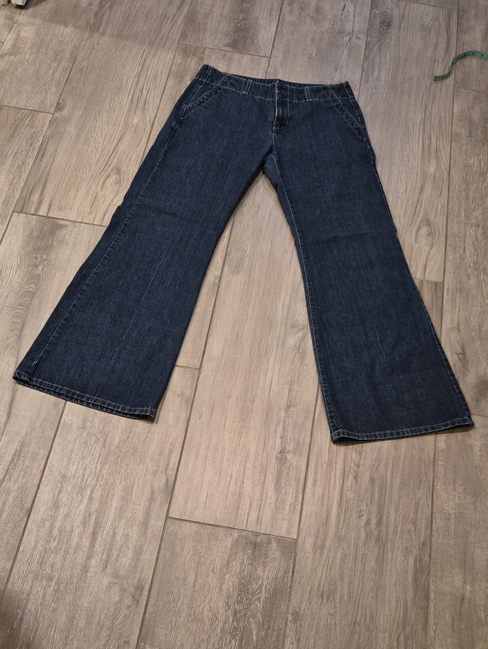 LONDONJEAN Dark Indigo Flare Wide-Leg Jeans - Picture 1 of 6